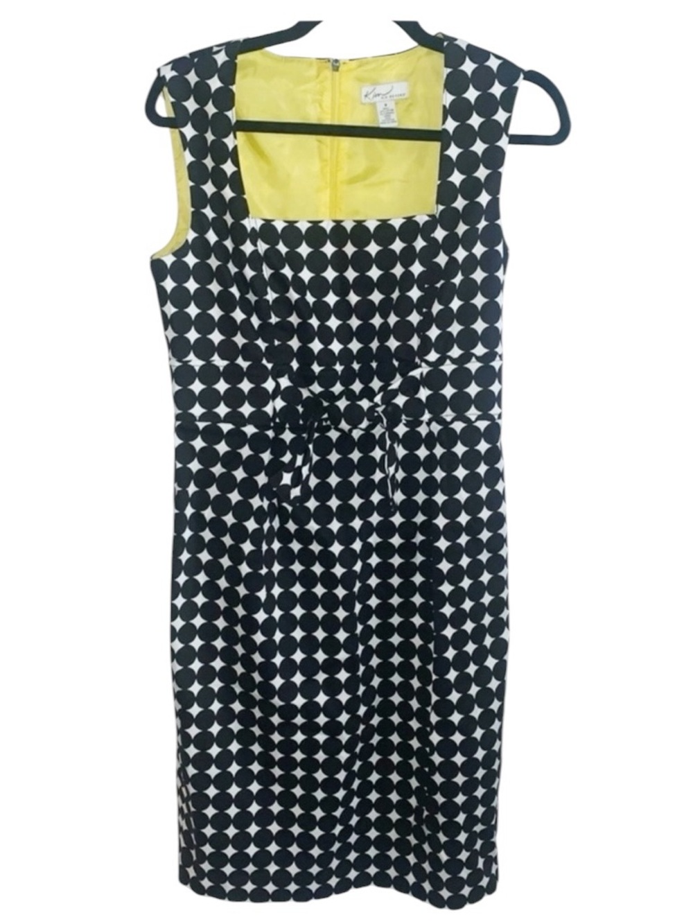 Kim Rogers Polka Dot Pleaded Dress Size Small